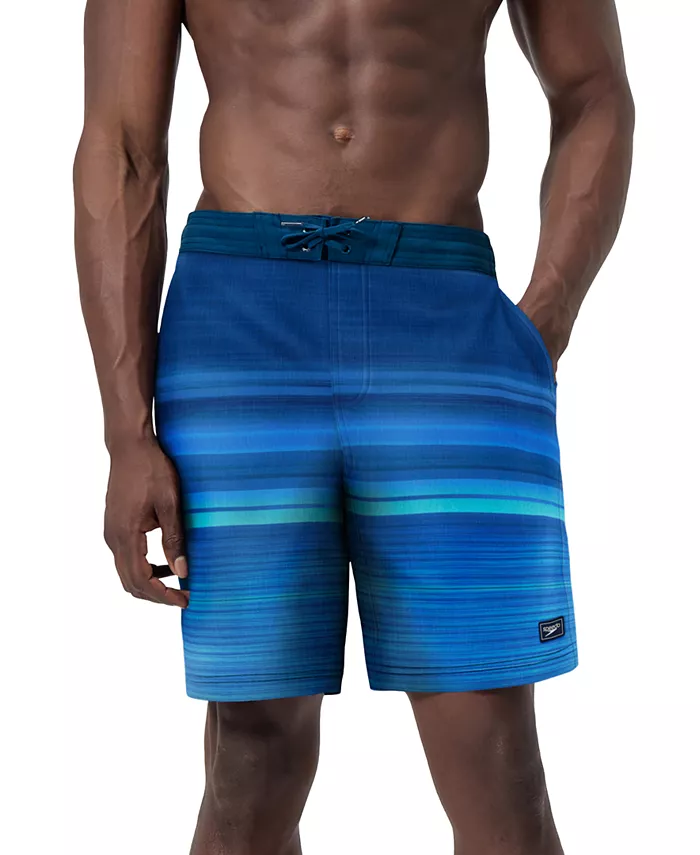 

Мужские шорты для плавания Onshore Bondi Basin Ombre Stripe с кулиской, длина 9" Speedo, зеленый