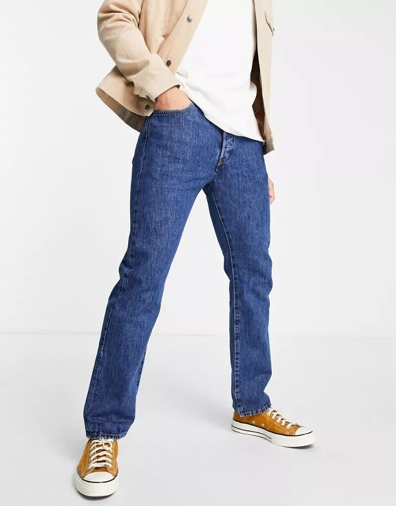 Синие зауженные джинсы Levi's Original 501 — фото 4