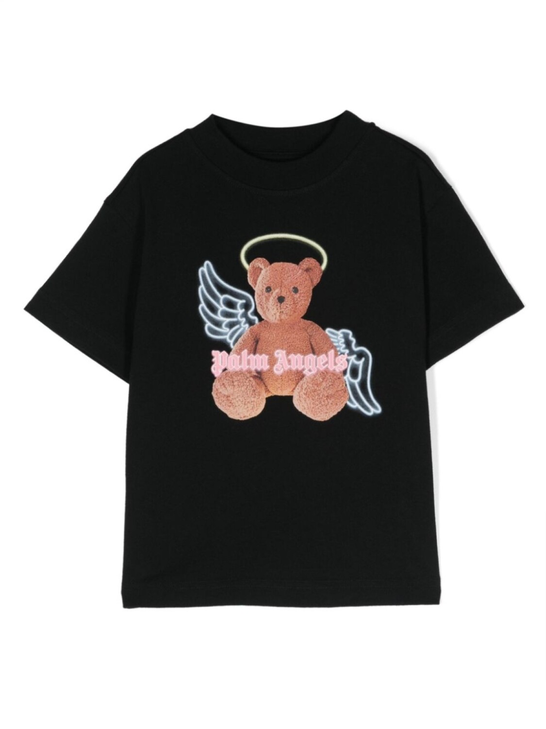 

Palm Angels Kids футболка с принтом Bear Angel, черный