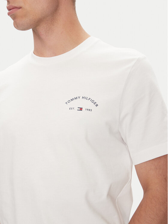 Футболка обычного кроя Hotel MW0MW39352 Tommy Hilfiger, белый — фото 4