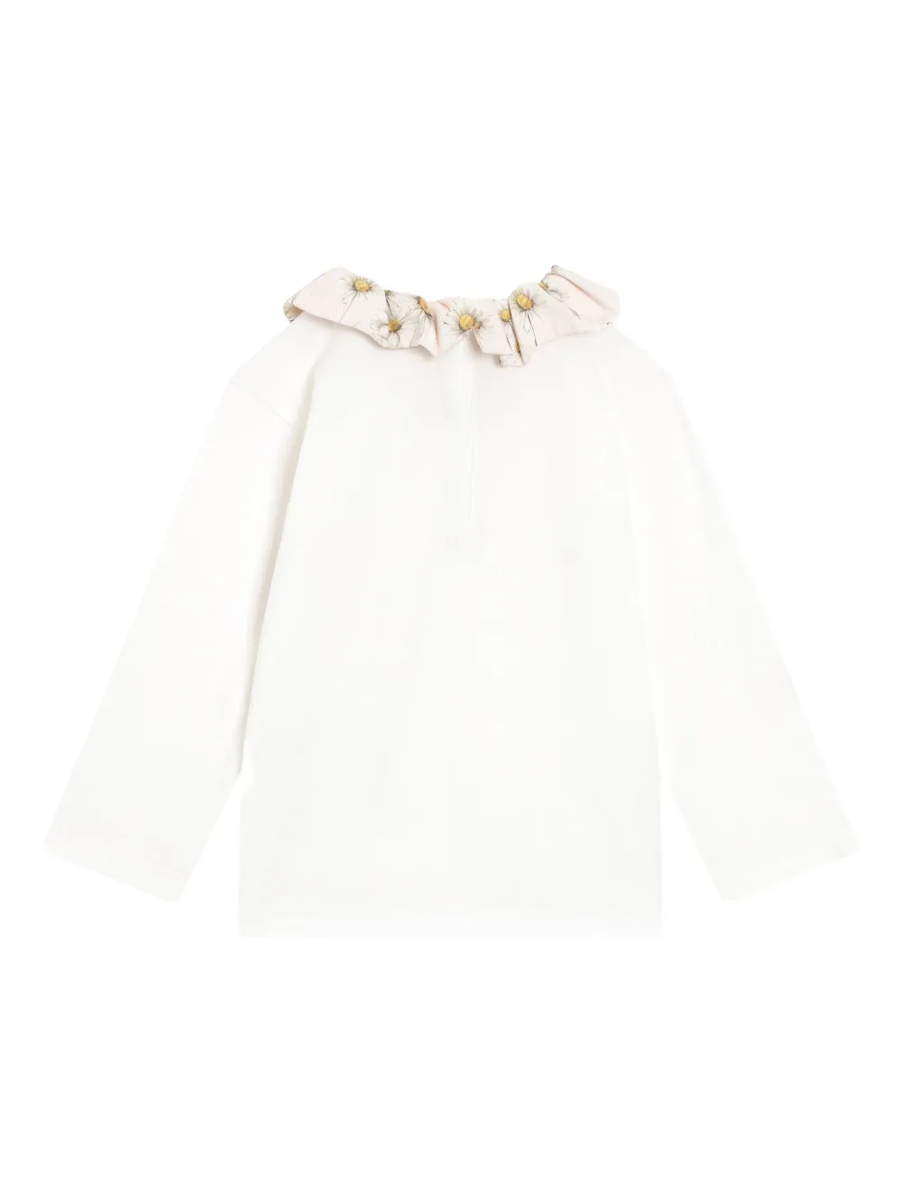 Топ с оборками и цветочным принтом Dolce & Gabbana Kids, белый — фото 2