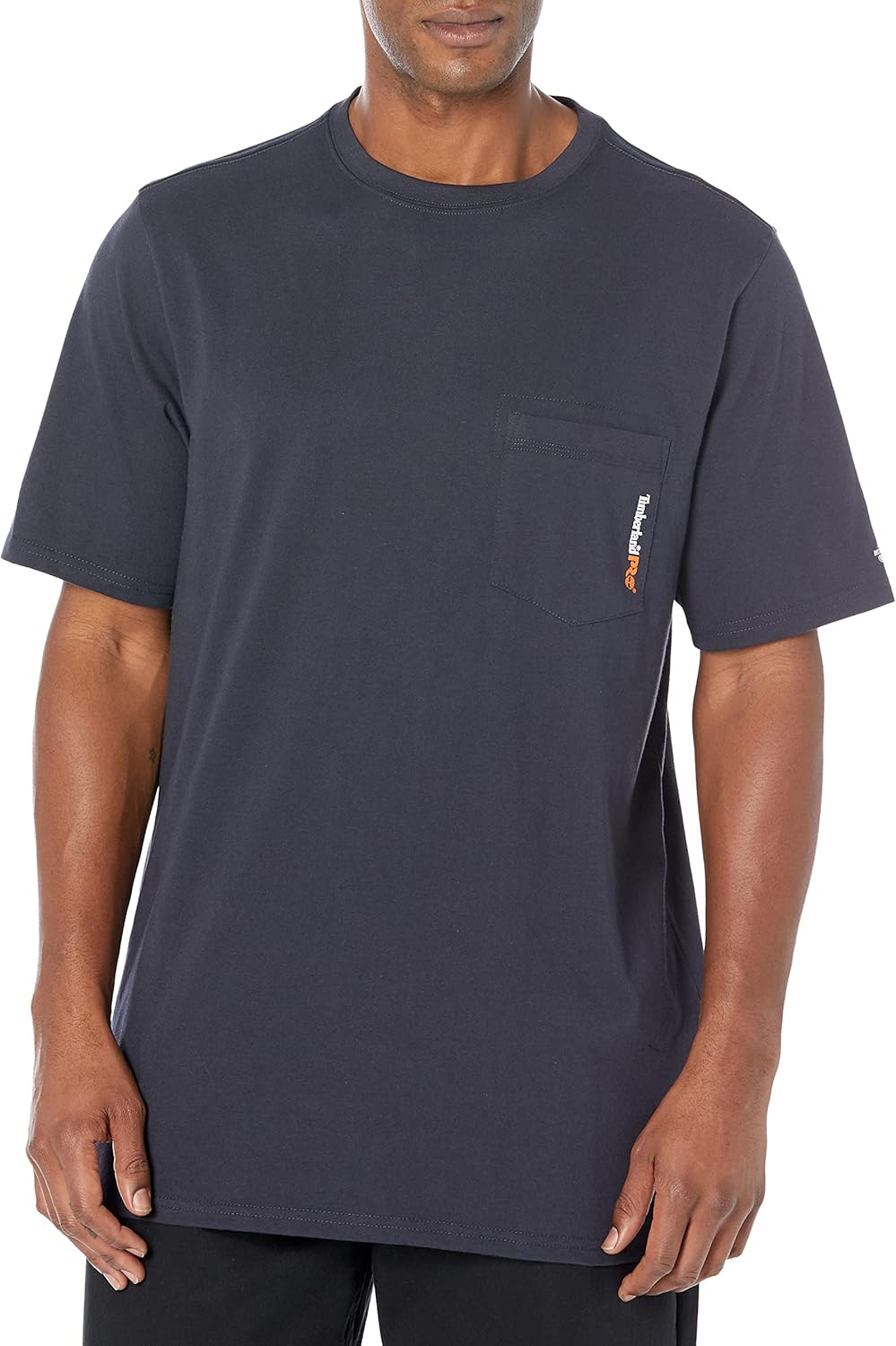 

Футболка Timberland PRO Mens Base Plate Blended с коротким рукавом, черная и черная, Dark Navy