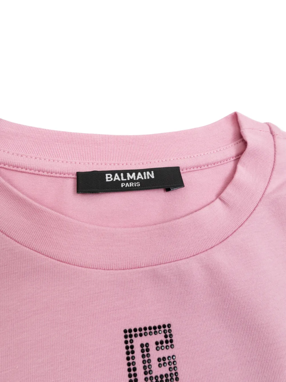 Платье с украшением в виде логотипа Balmain Kids, розовый — фото 3