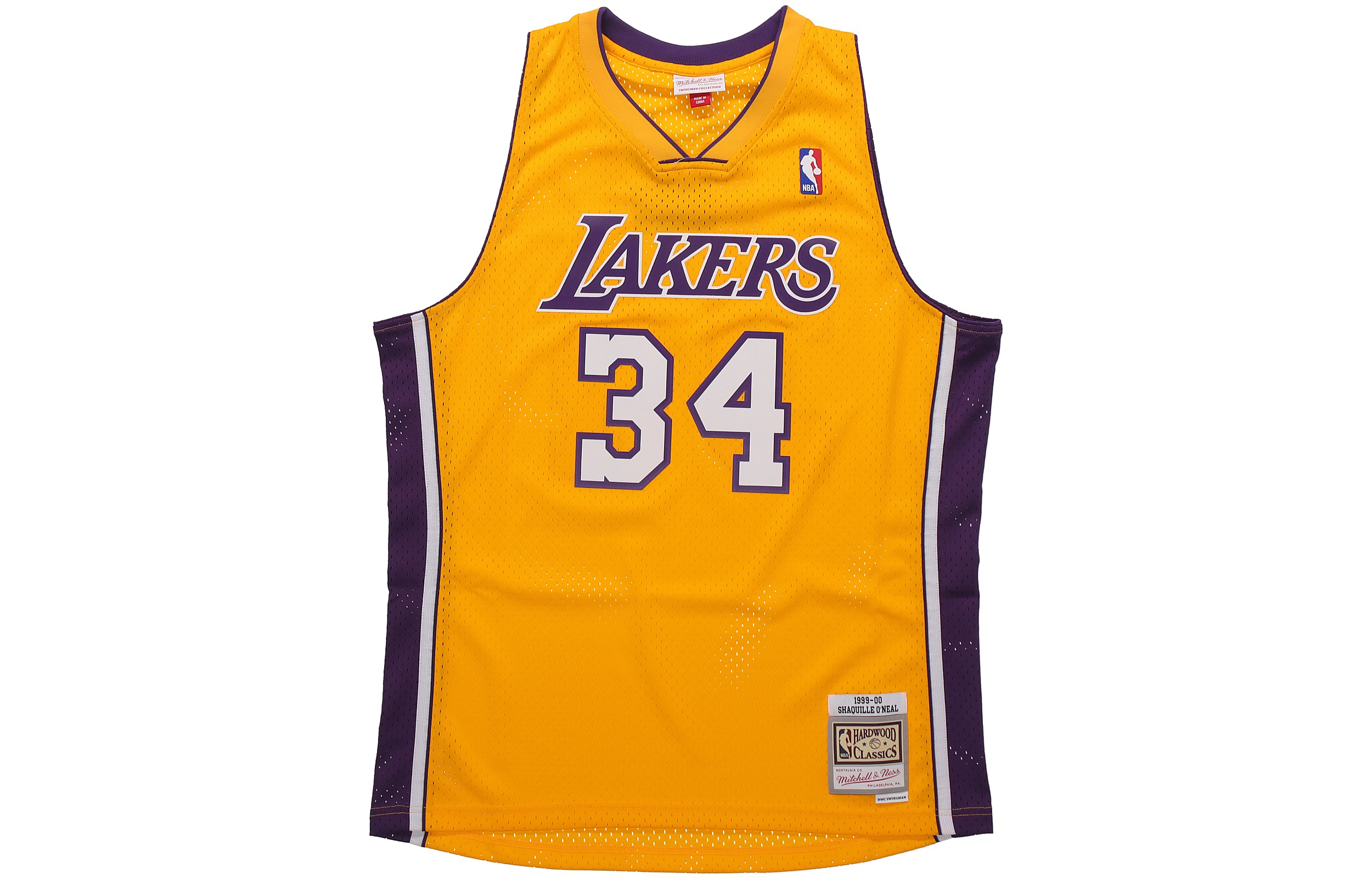 

Майка баскетбольная Mitchell & Ness Los Angeles Lakers Home 1999 00 Shaquille O'Neal Swingman Jersey Mitchell Ness
