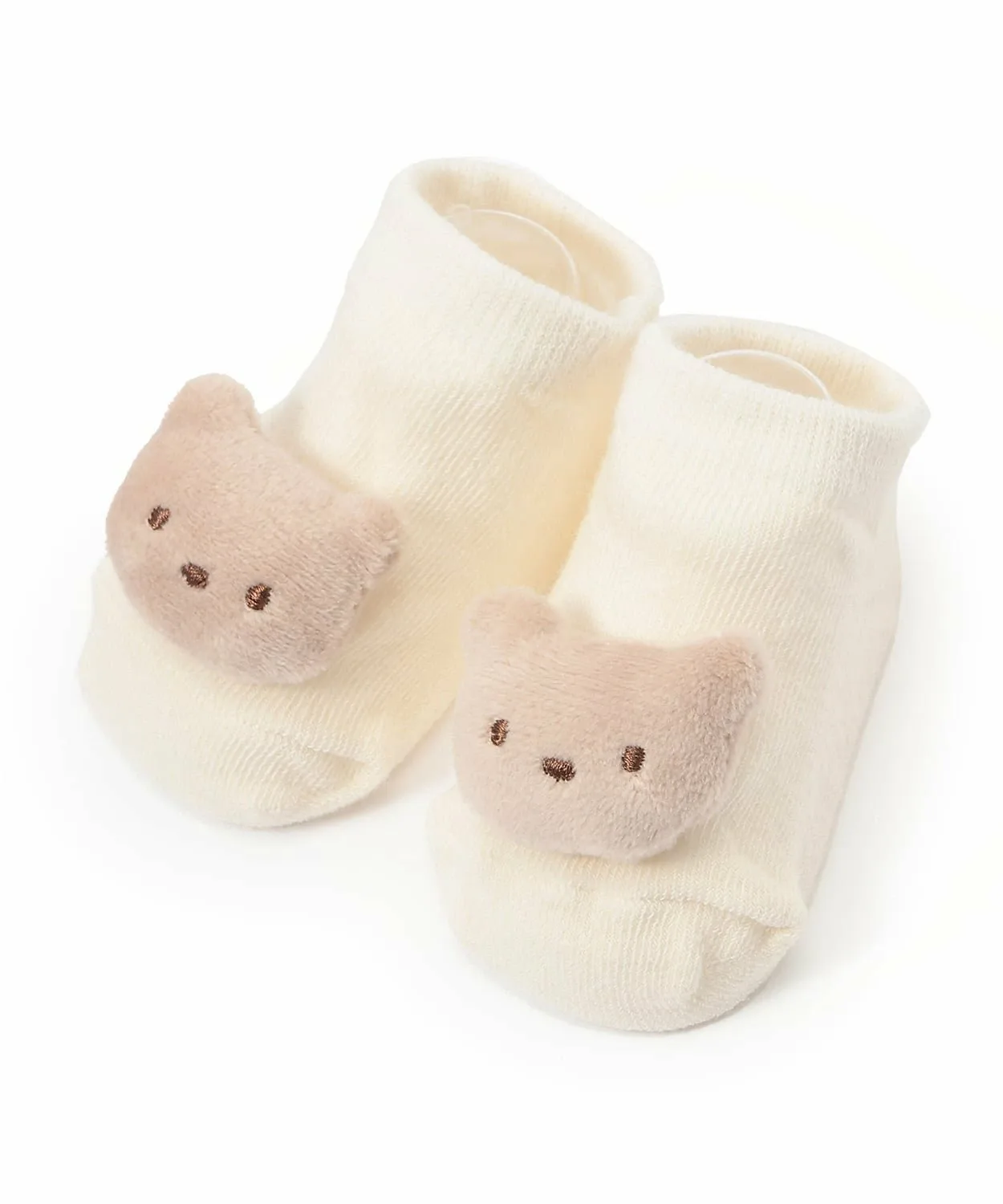 Носки с анималистическим рисунком Petit main, Beige