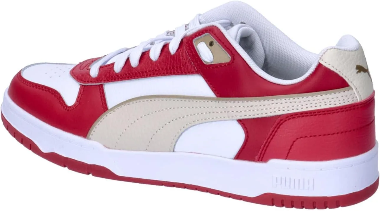 Кроссовки RBD Game Low Track Shoe Puma, белый/красный — фото 3