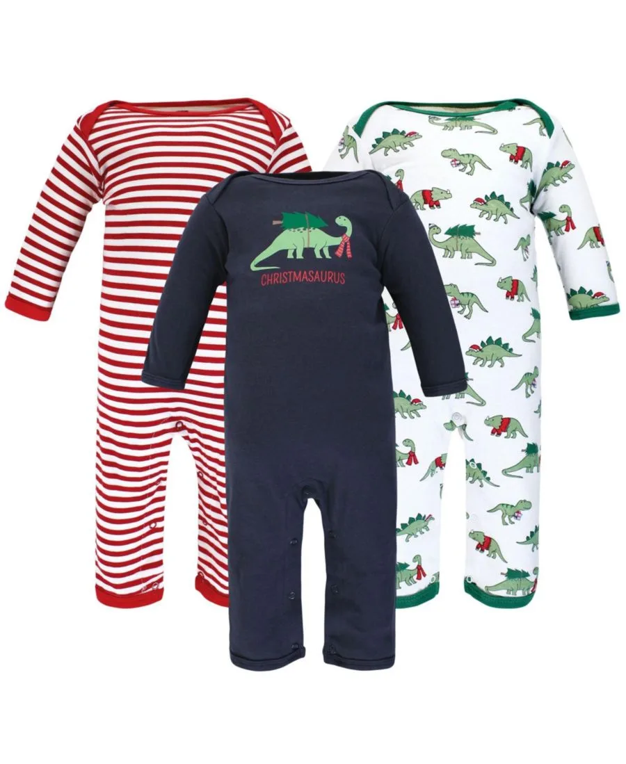 3 комбинезона в упаковке Hudson Baby, Christmasaurus