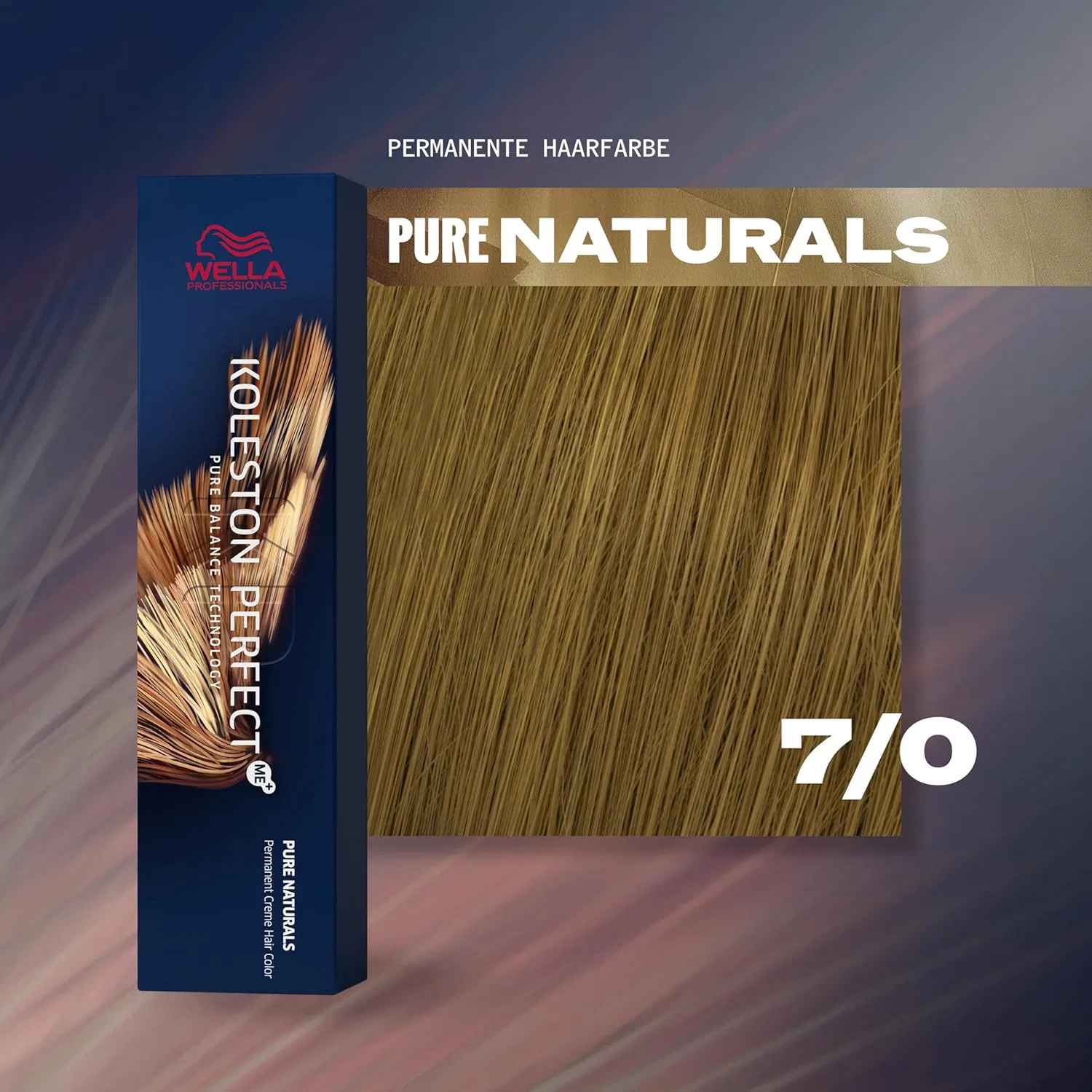 Краска для волос «Koleston Perfect Me Plus Pure Naturals 7/0» от Wella Professionals, 60 мл Wella Professionals, 7/0 Medium Blonde — фото 2