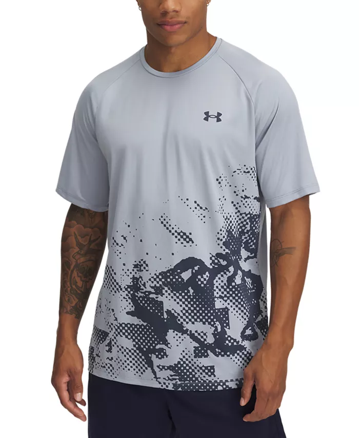 

Мужская футболка UA Tech с графическим принтом Under Armour, синий