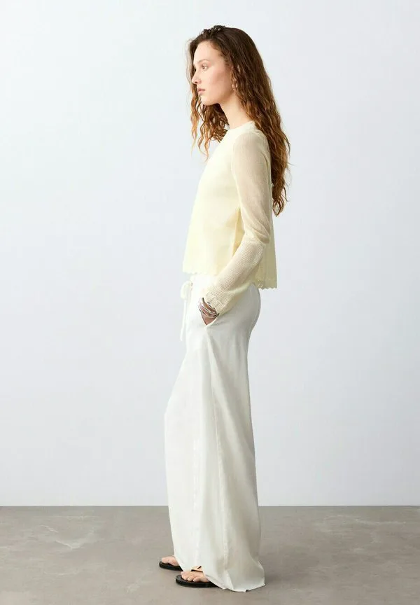 Подростковые брюки Mango Kids, Off-White — фото 3