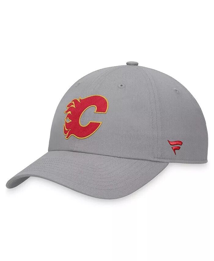 

Мужская серая регулируемая кепка Calgary Flames Extra Time Fanatics, серый