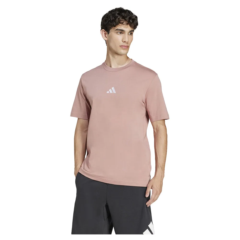 

Футболка с коротким рукавом adidas Essentials Small Logo Single Jersey, розовый