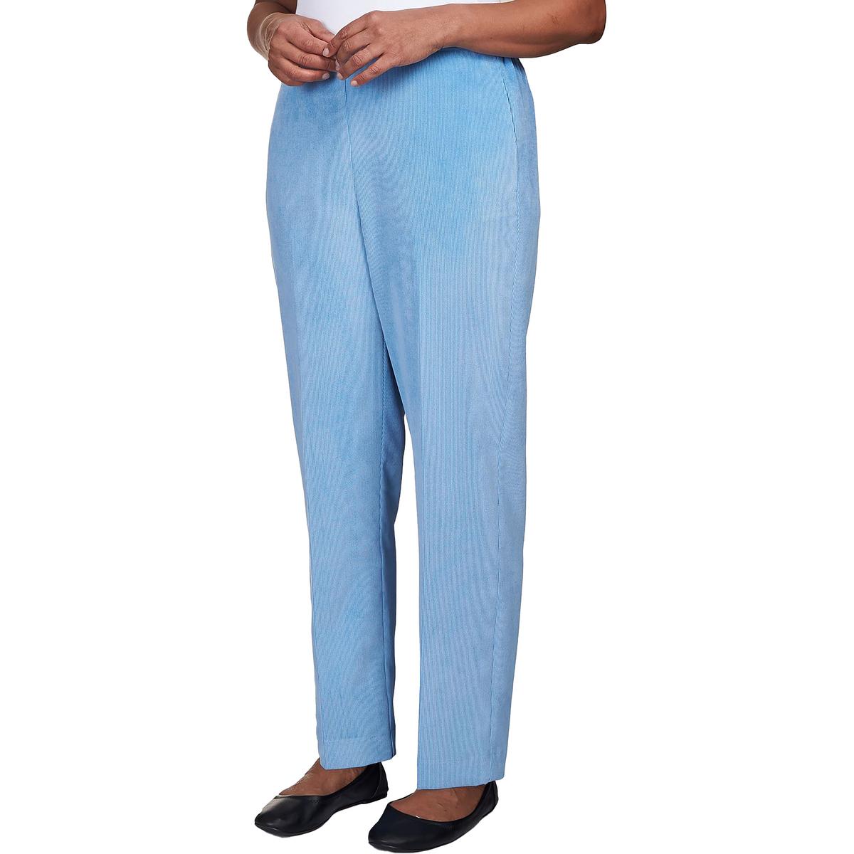 

Женские вельветовые брюки Petites с широкими штанинами Alfred Dunner, цвет powder blue