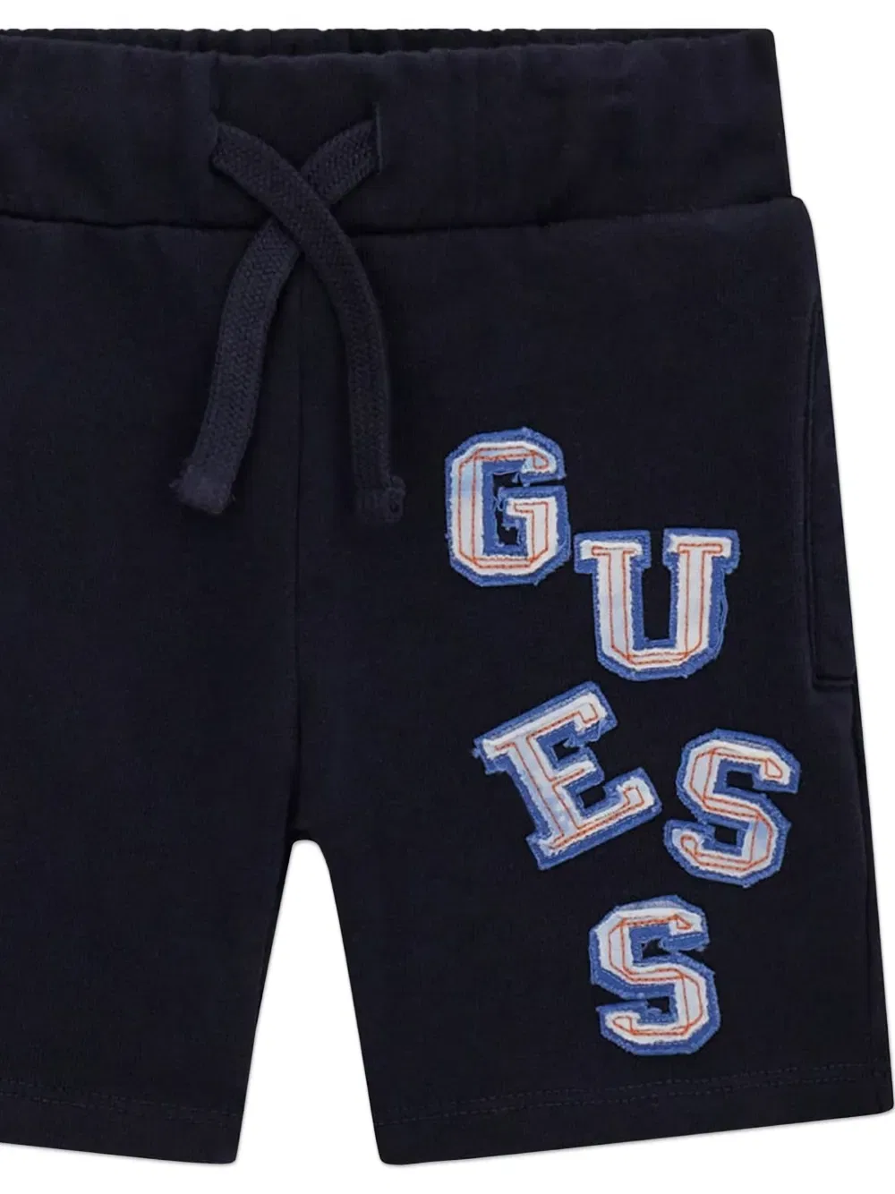 Шорты с завязками на талии и аппликацией в виде букв Guess Kids, синий — фото 4
