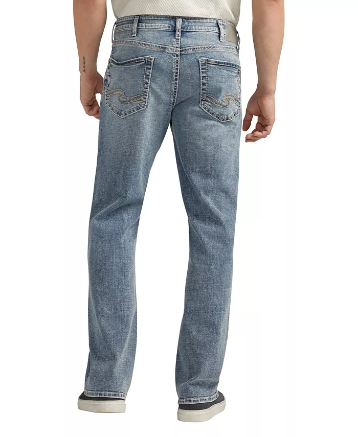 

Мужские джинсы Zac Relaxed Fit Straight Leg Silver Jeans Co., синий