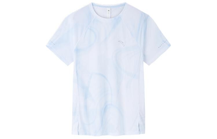 

Футболка для бега, женская, цвет Water Cloud Blue / с принтом Anta