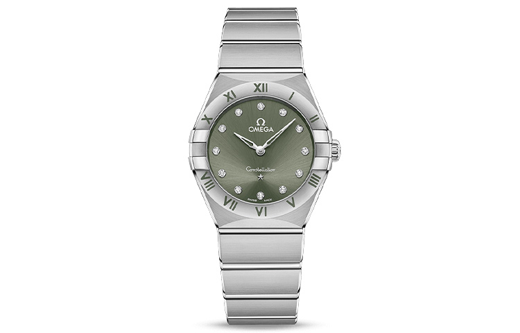 

OMEGA Часы Constellation Series Constellation Watch Quartz Movement Women's Watch Watch 28mm Green Dial Stainless Steel Case