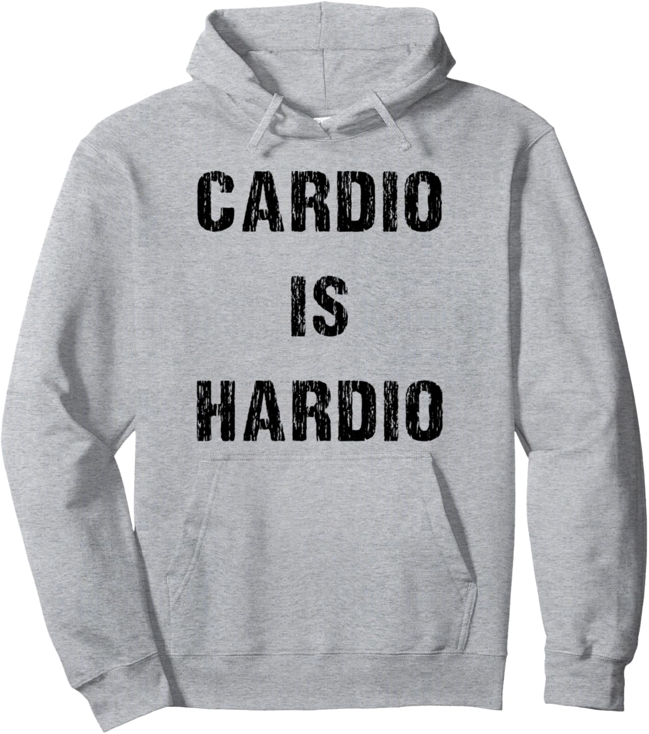 

Забавная толстовка для тренировок в спортзале, с дизайном для бега и кардиотренировок Textmatic Designs, серый