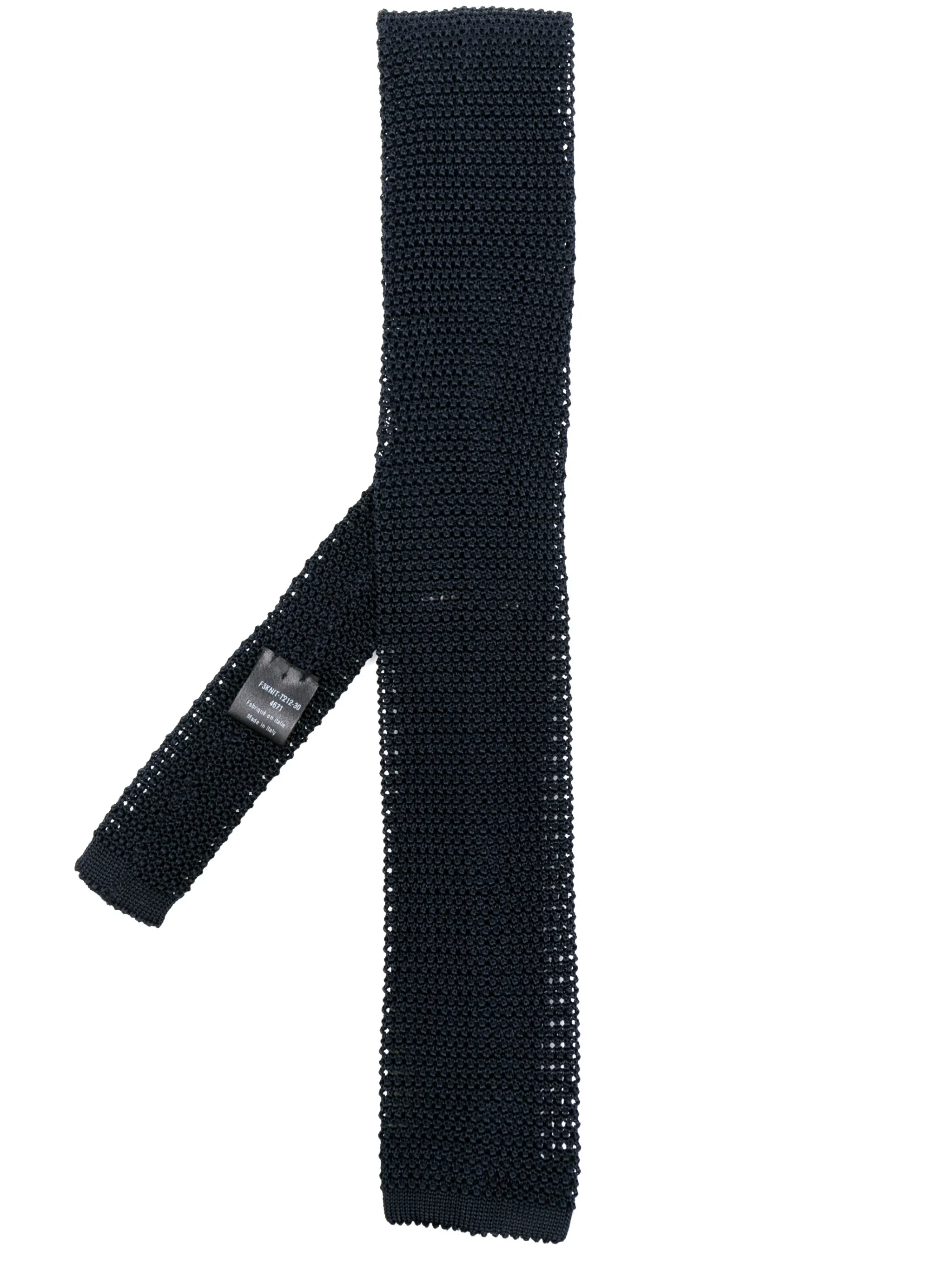 

Шелковый галстук с квадратным концом Fursac, синий