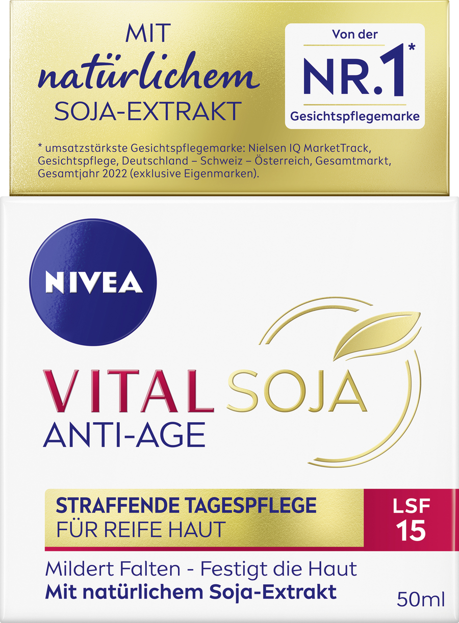 

Дневной крем NIVEA VITAL Soja Anti-Age Straffende Tagespflege LSF 15
