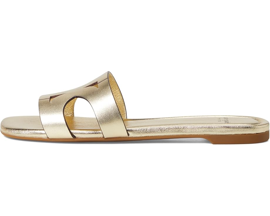 Сандалии Kate Spade New York Duo Metallic Leather Slide Sandal, цвет Pale Gold — фото 4