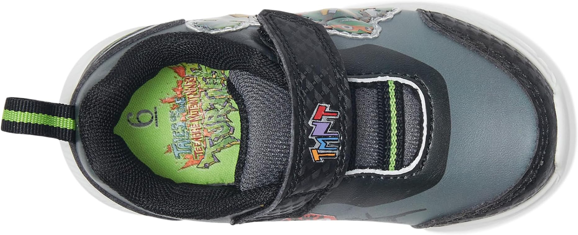 Кроссовки Josmo Men's Teenage Mutant Ninja Turtles Lighted Sneaker, Grey/Black — фото 2