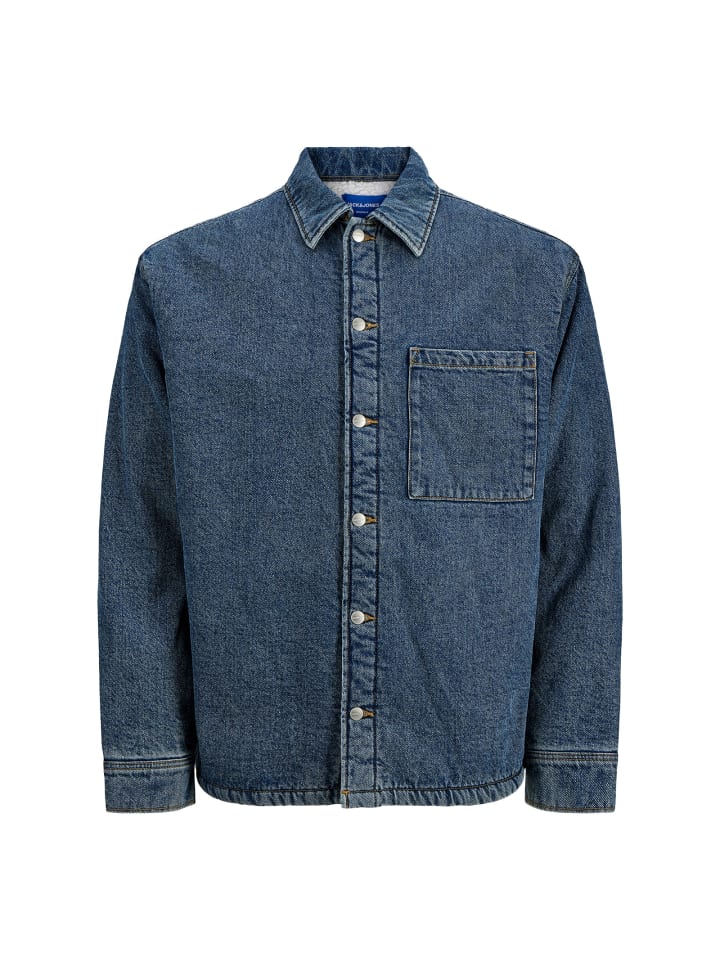 

Футболка-мешок James Denim Teddy Overshirt LS синего цвета Jack and Jones, Синий, Футболка-мешок James Denim Teddy Overshirt LS синего цвета Jack and Jones