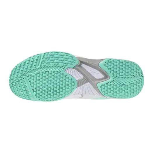Теннисные кроссовки «Wave Exceed 6 OC» от Mizuno, White X Green — фото 2