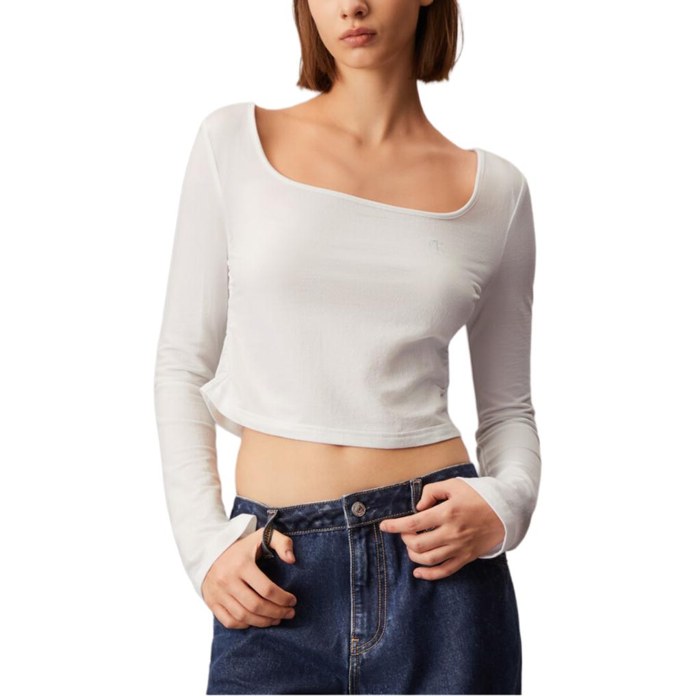 

Calvin Klein Футболка женская ярко-белая, Белый, Calvin Klein Футболка женская ярко-белая