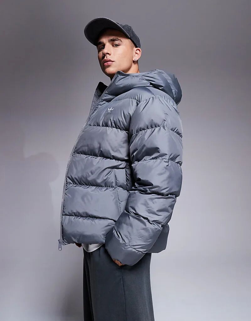 

Пуховик серого цвета adidas Originals
