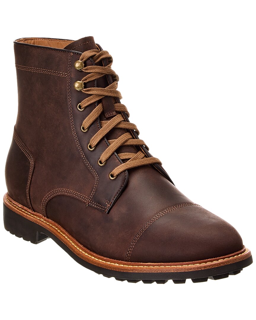 

Кожаные ботинки Warfield & Grand Cap Toe, коричневый