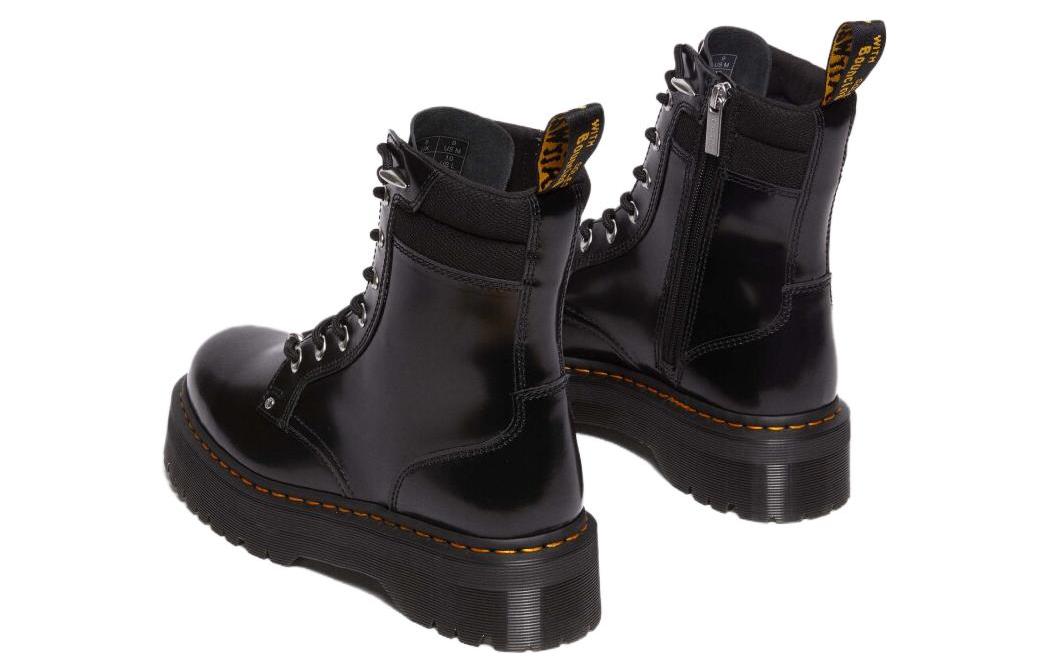 Мужские ботинки Dr.Martens Jadon II из лакированной кожи на толстой подошве, черный — фото 4