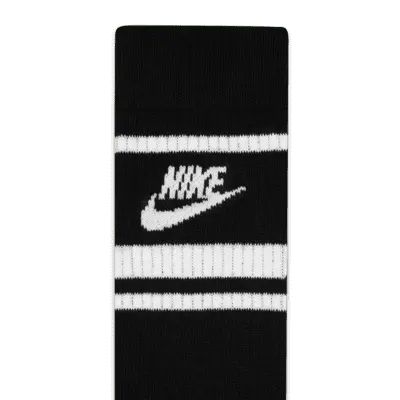Носки Nike Sportswear Dri-FIT Everyday Essential Crew (3 шт), черный/белый — фото 4