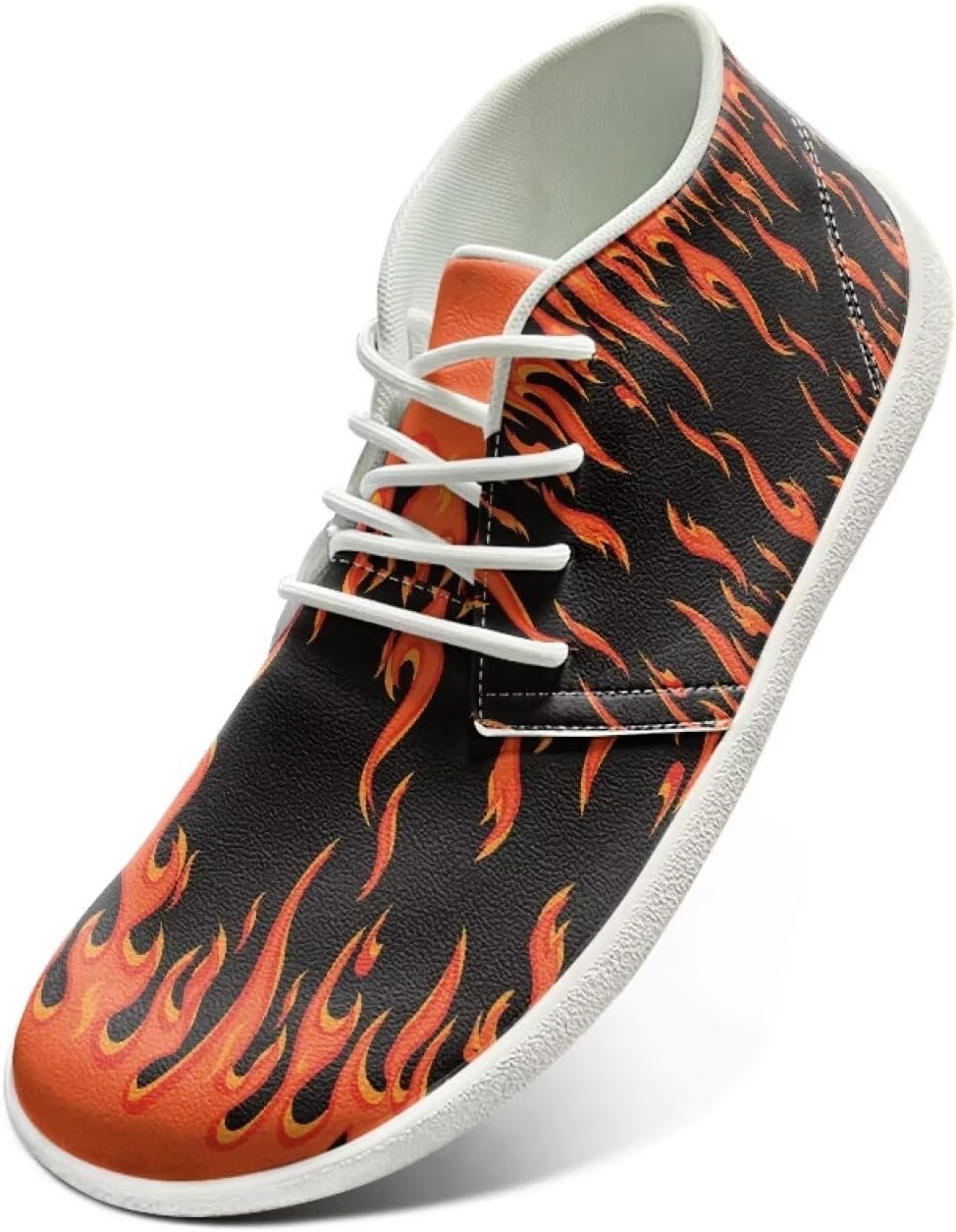 

Кроссовки Fonplted Trendy Barefoot для мужчин и женщин, походные кроссовки с широкой носочной частью, Flame Print