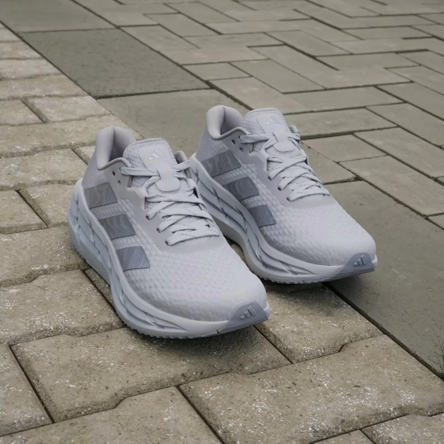 Кроссовки Adidas Adistar 3 W Reflective Unisex для бега, ID6170, серые — фото 3