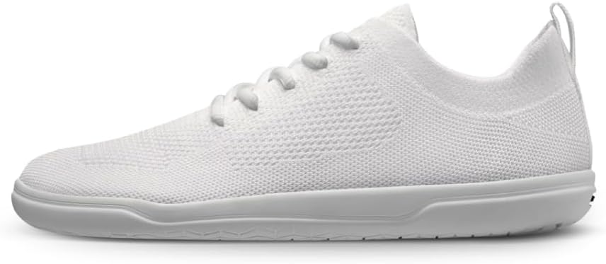 

Спортивные кроссовки GROUNDIES Active Knit Barefoot Shoes для мужчин- легкие кроссовки с широким носком, подкладкой из микрофибры и нескользящей подошвой, белый