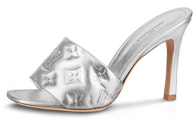 Шлепанцы женские Louis Vuitton Revival, серебряный