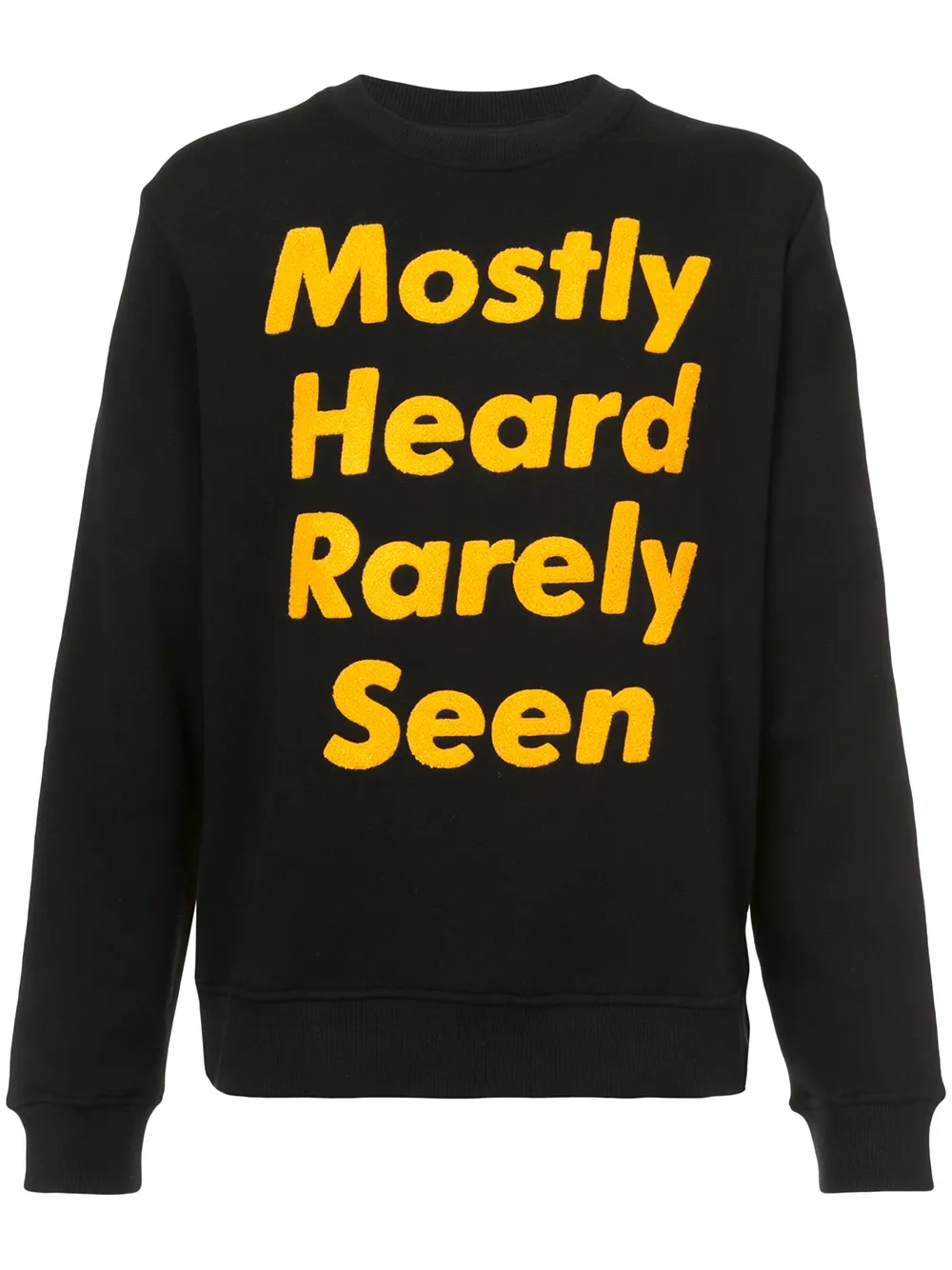 

Толстовка с логотипом Mostly Heard Rarely Seen, черный