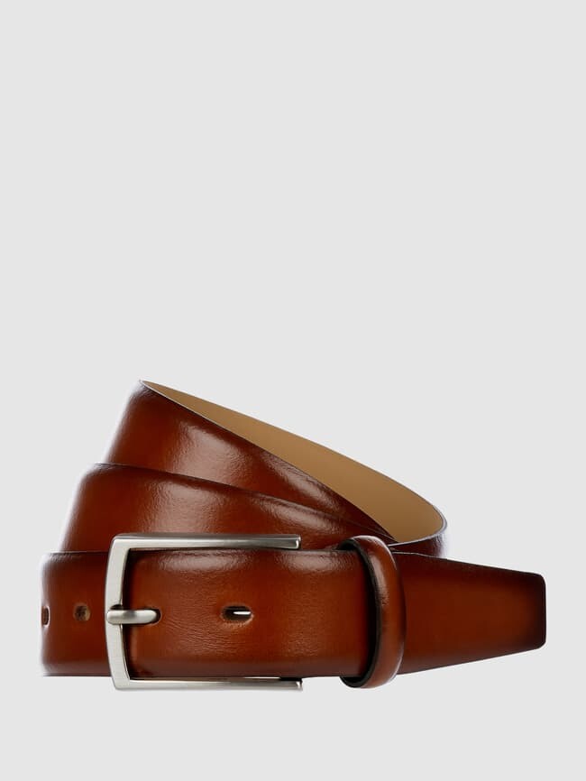 

Кожаный ремень с пряжкой Lloyd Men's Belts, коньячный цвет