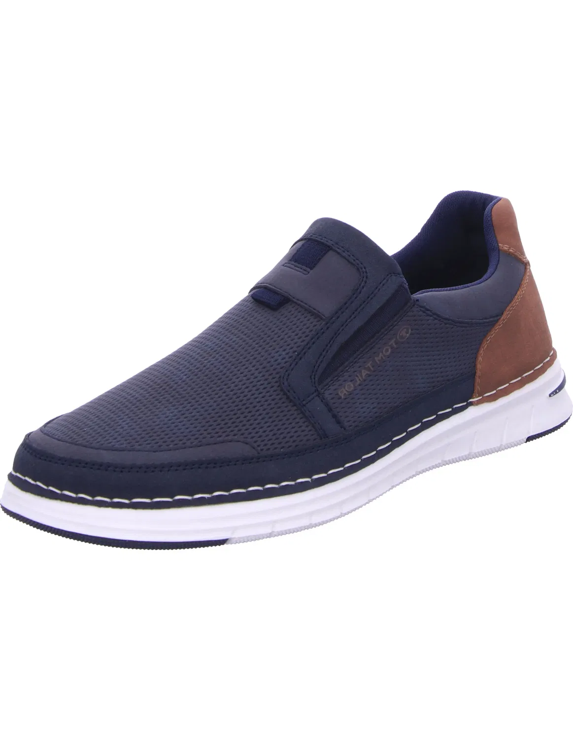 Слипперы из кожи Tom Tailor, navy