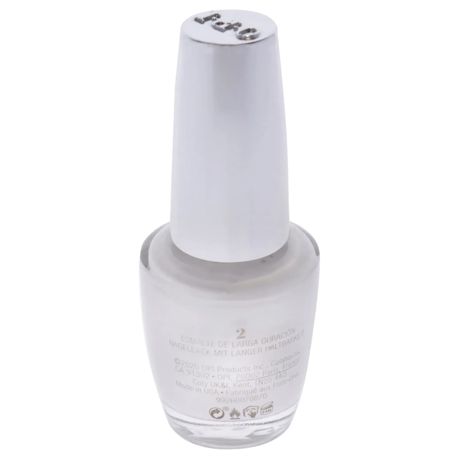 Лак для ногтей Infinite Shine 2 Lacquer - ISL L00 Alpine Snow от OPI для женщин - 0,5 унции, белый — фото 3