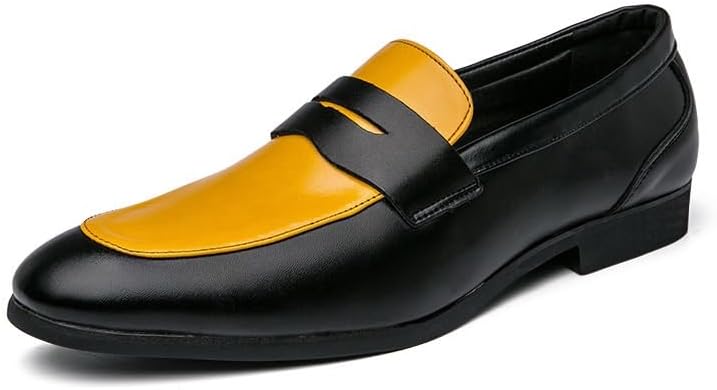 

Мужские классические лоферы, оксфорды с контрастными вставками, легко надеваются и снимаются, подходят для деловых встреч, повседневных прогулок и работы и т.д Zestrelax, черный