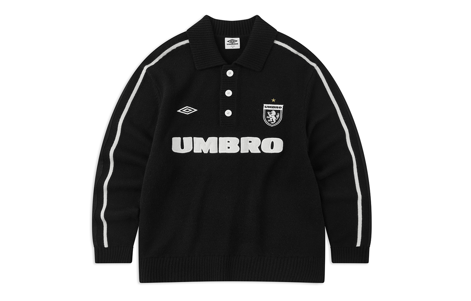 

Свитер унисекс Gaze черный Umbro