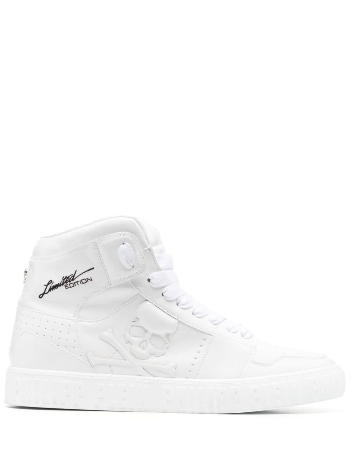 

Philipp Plein высокие кроссовки Super Street Skull Bones, белый