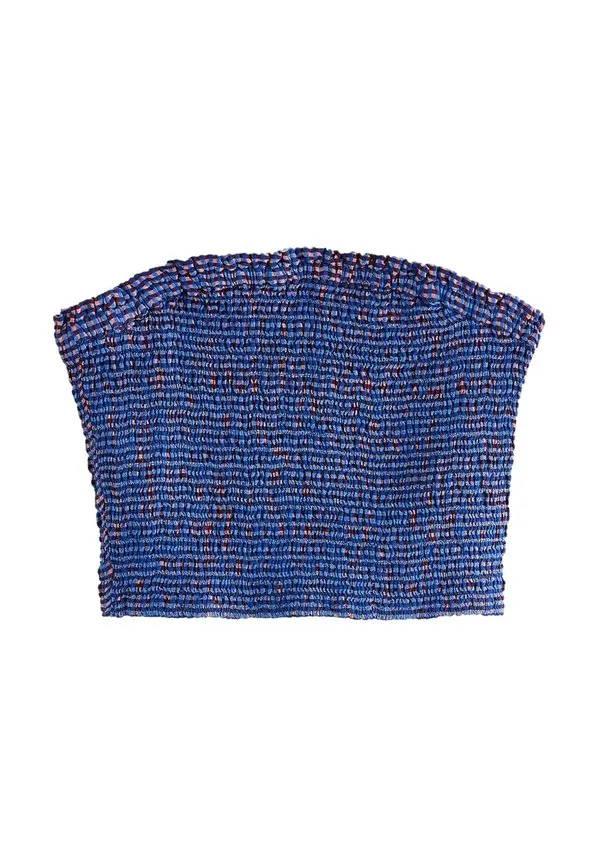 Топ-Бандо прямого кроя со сборками Next, Purple Blue Gingham