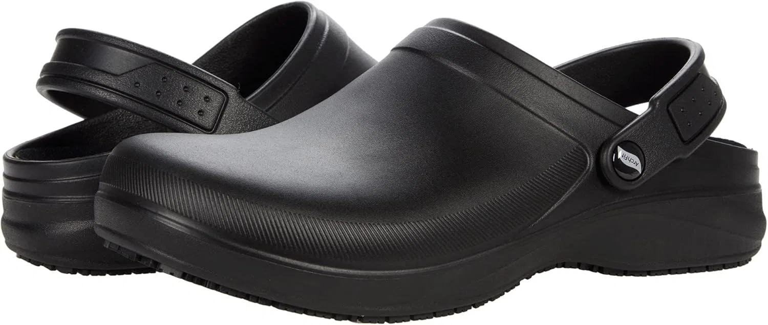 Мужские деревянные туфли Skechers Riverbound SRC, Blacks. — фото 2