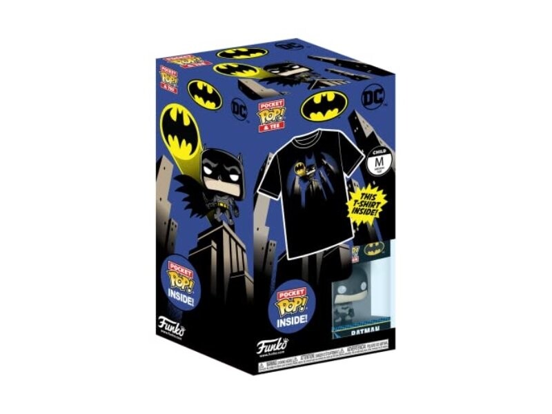 

Funko Pocket Pop! Футболка: DC — Бэтмен — Для детей и детей — Маленький размер — (S) — Dc Comics — Футболка — Одежда с коллекционной виниловой минифигуркой — Идеи для подарка — Игрушки и топ с короткими рукавами для мальчиков и девочек Inna mark...