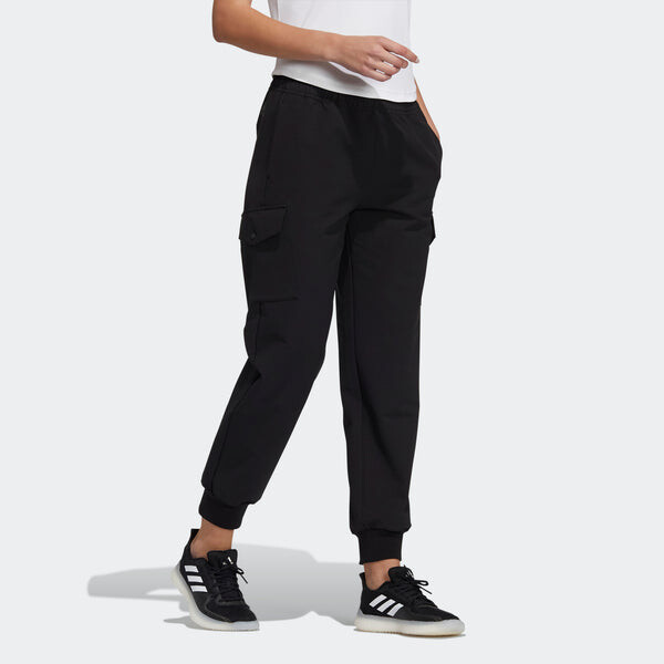 Штаны теплые тканые штаны Adidas, черный — фото 4