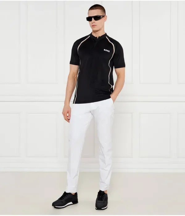 Поло Pariq TOC Mesh slim fit Boss Green, черный — фото 2