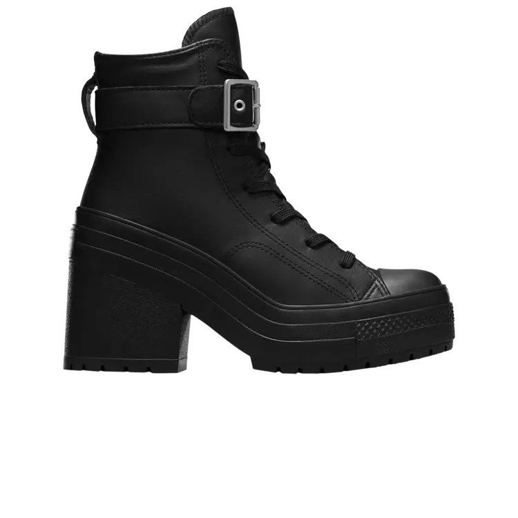 

Кроссовки Chuck 70 De Luxe Heel Leather High, цвет Buckle - Triple Black, Черный, Кроссовки Chuck 70 De Luxe Heel Leather High, цвет Buckle - Triple Black